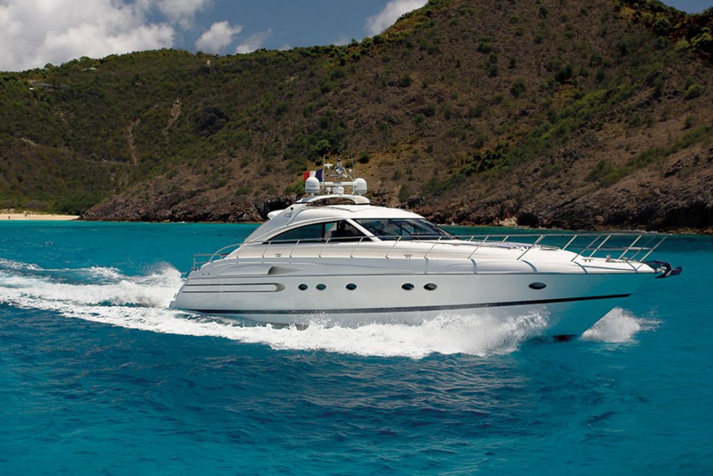 65’ Princess Motor Boat for Rent in Saint Barts